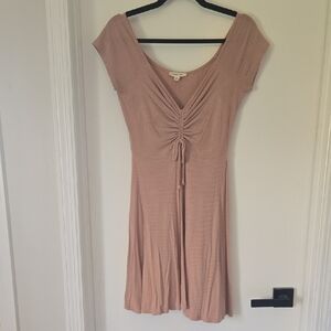 Rolla Coster Blush Ribbed Dress